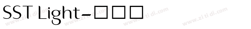 SST Light字体转换